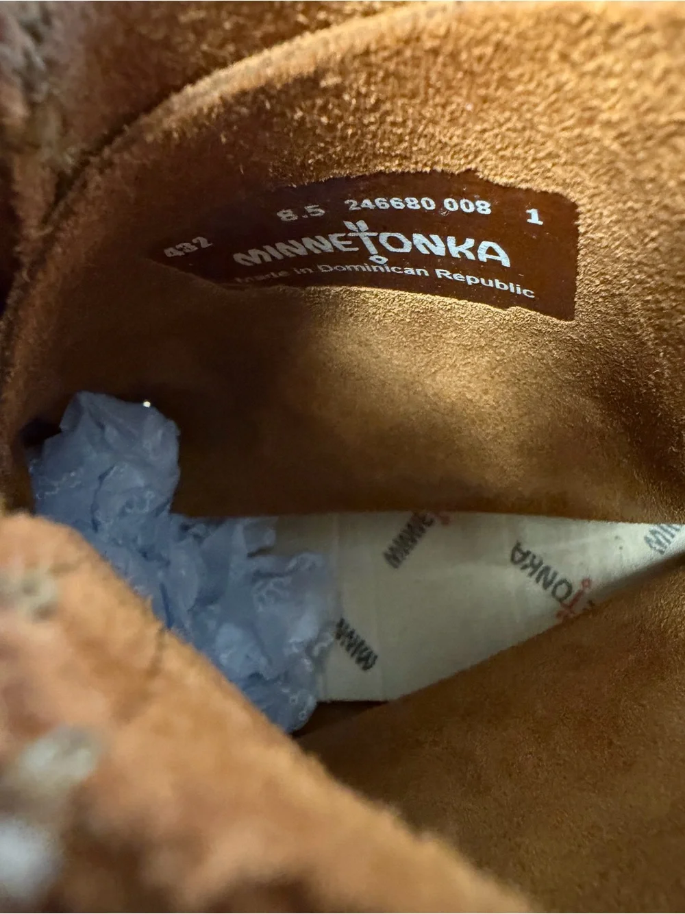 Minnetonka Softsole Moccasin Boot Fringe and Conchas Size 8.5 - Picture 6 of 9